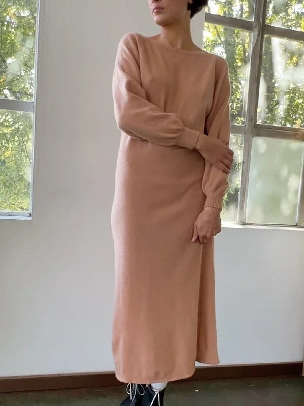 Apricot Cashmere Sweater Dress (S) Sweater Dress Outfit