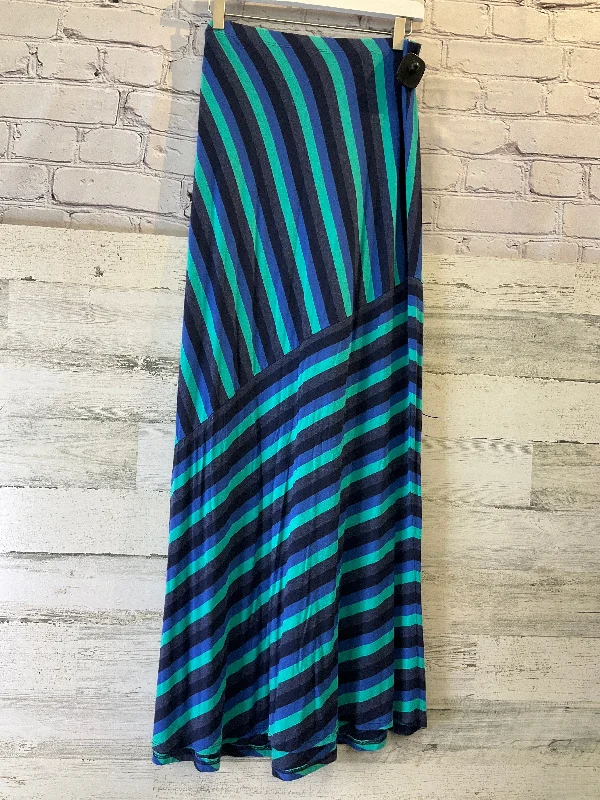 Blue & Green Skirt Maxi Matty M, Size 8 Comfortable Maxi Look