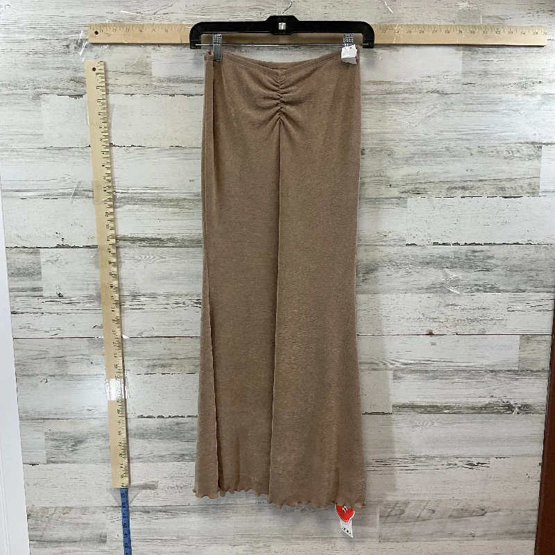 Brown Skirt Maxi CIDER, Size Xs Fitted Maxi Skirt