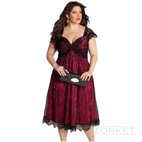 Plus Size Dress With Lace Plus Size Swing