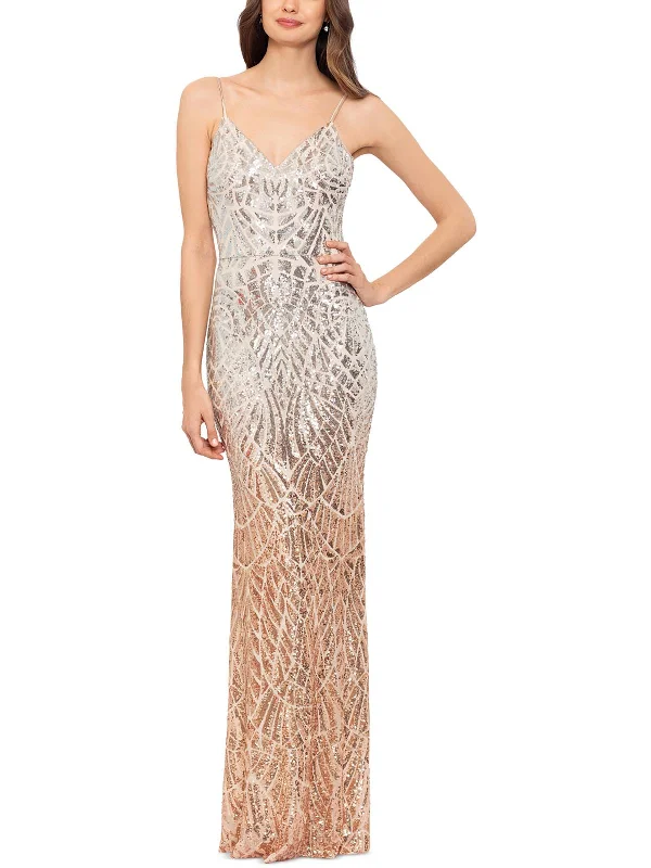 Womens Mesh Sequined Evening Dress Sequin Bodycon Dress