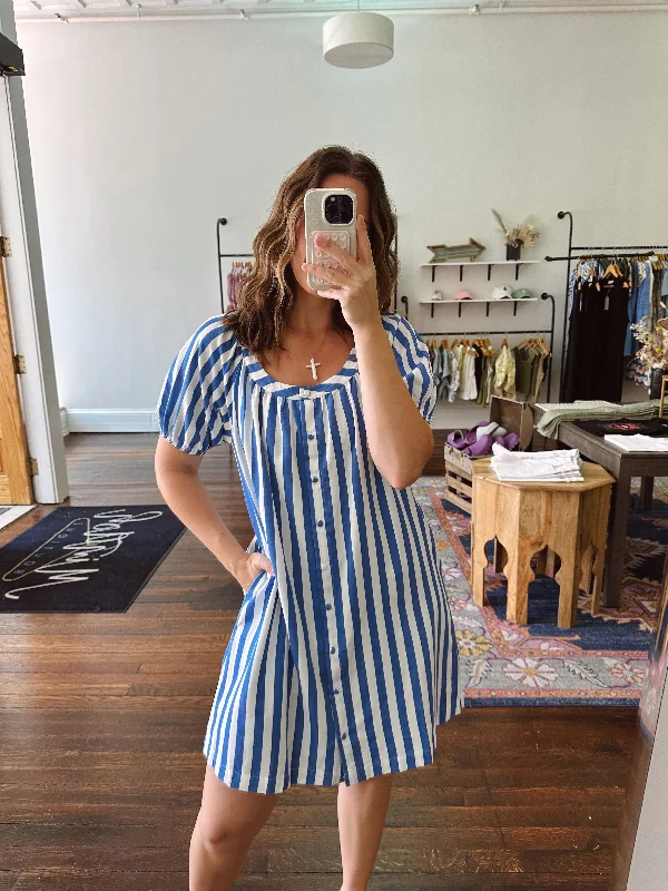 Bailey Striped Shirtdress Silk Shirt Dress