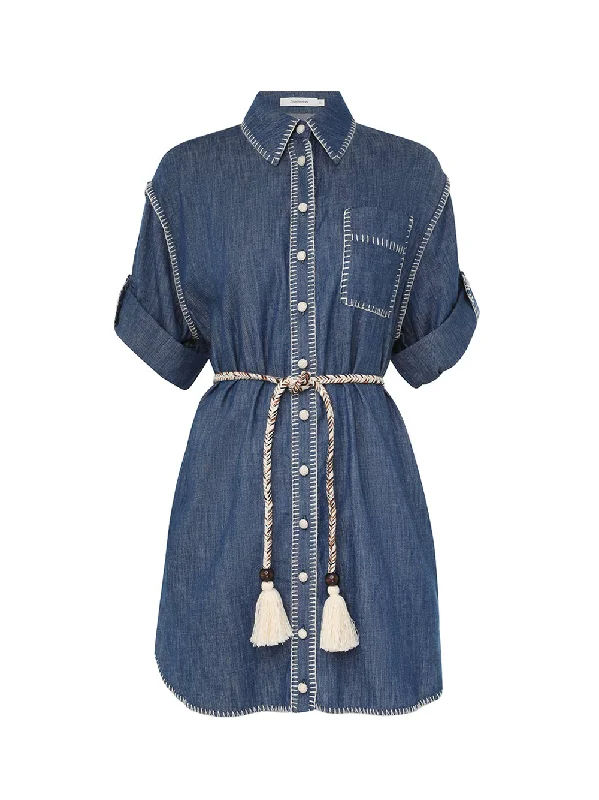 Denim Shirt Dress Long Shirt Dress